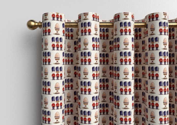 Kings Breakfast, Eggs Kingsmen - Made to Measure Curtains - Image 12